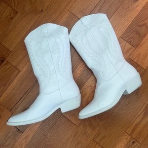 White Cowboy boots